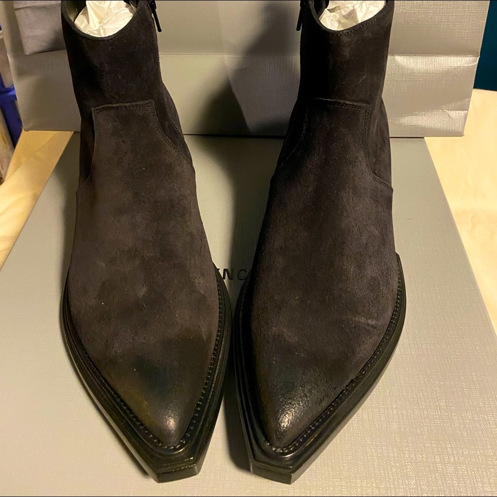 Balenciaga black ankle cowboy boots